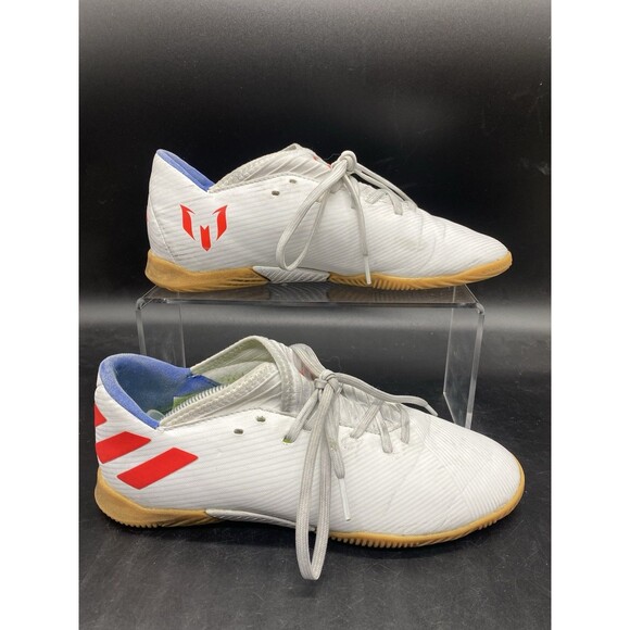 Adidas Mens Size 6 Nemeziz Messi 19.3 Indoor Soccer Cleats White F99932 - Picture 1 of 7